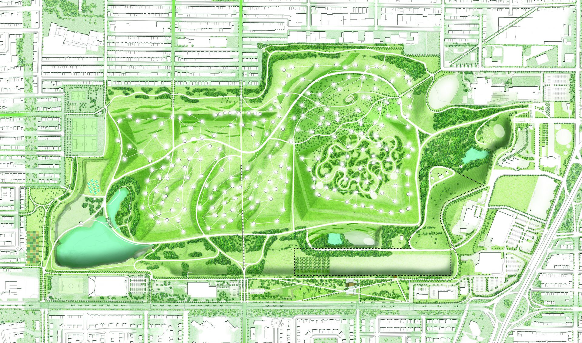 Parc Frederic-Back map