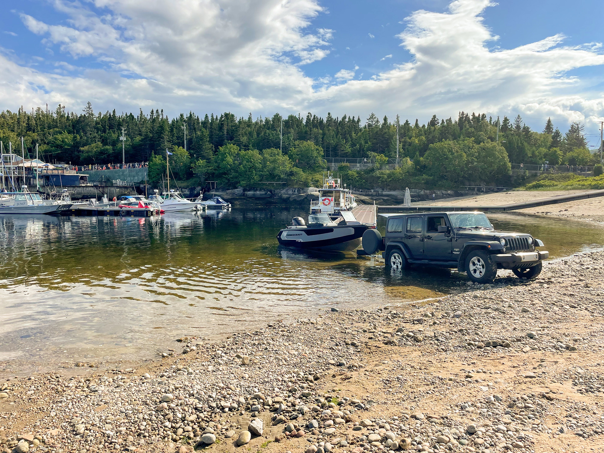 Tadoussac public beach boat ramp